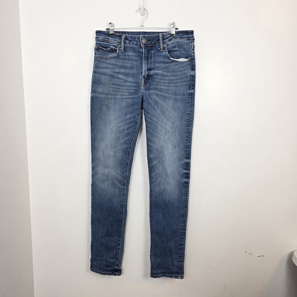 American Eagle Medium Wash Slim Straight Casual Everyday Classic Jeans Sz 30×34